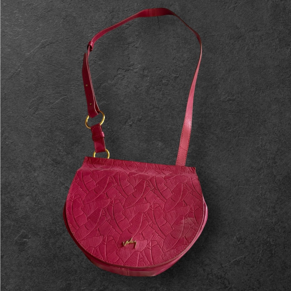 Velez Pink Leather Crossbody